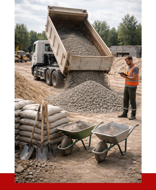 Доставка нерудных материалов в Балахне от 1254 руб. | ПРОНЕРУДБлх