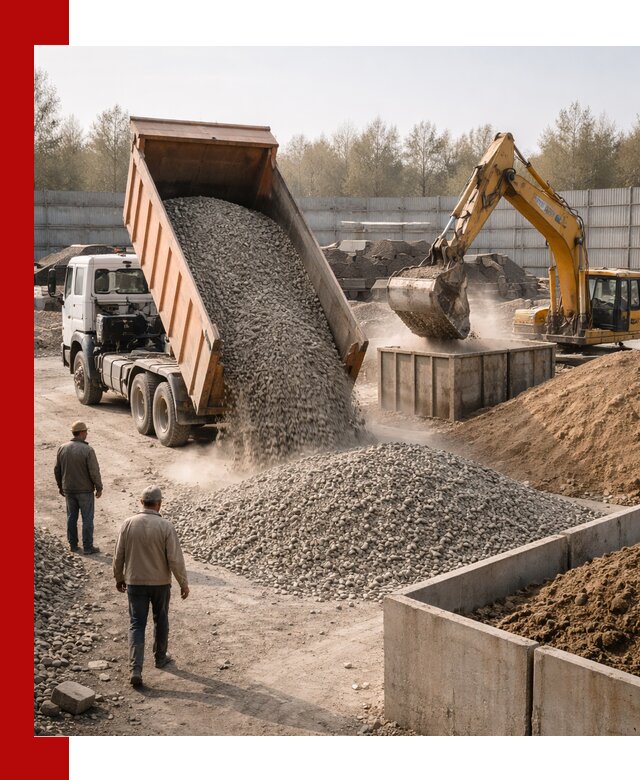 Доставка нерудных материалов с погрузкой и разгрузкой в Балахне