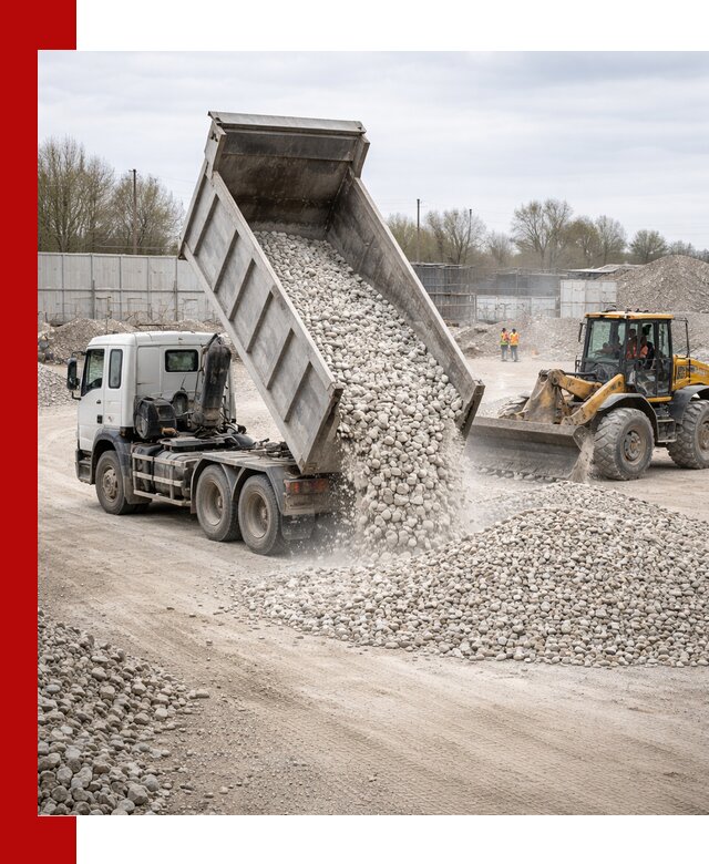 Доставка и продажа известнякового щебня в Балахне