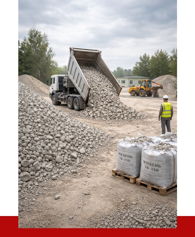 Известняковый щебень фракция 70-150 в Балахне от 1306 р. | ПРОНЕРУДБлх