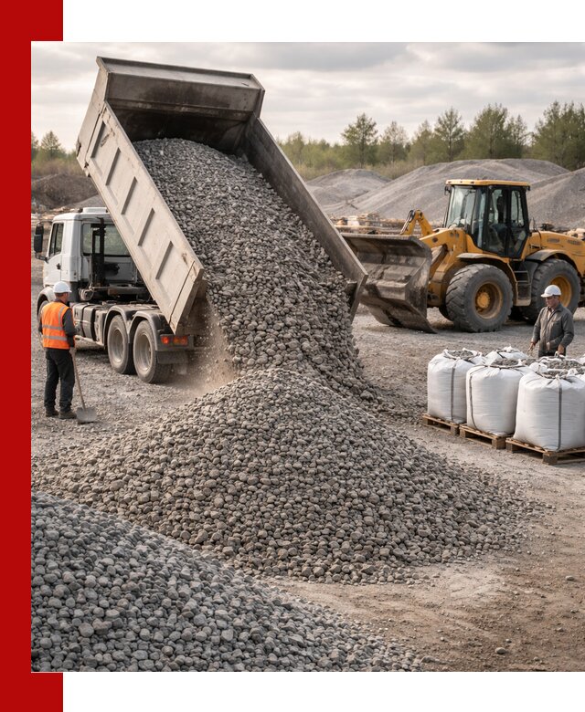 Бетонный щебень фракция 5–20 с доставкой в Балахне
