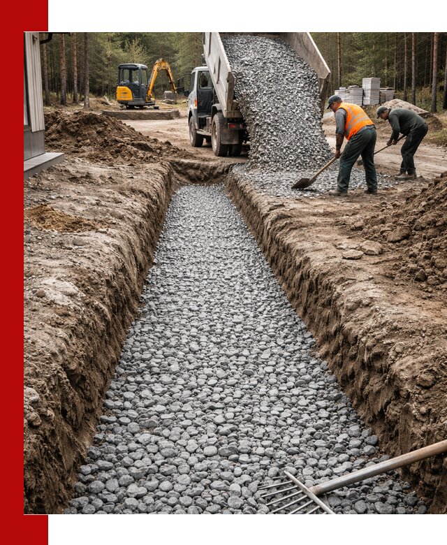 Щебень для дренажа с доставкой в Балахне высокого качества