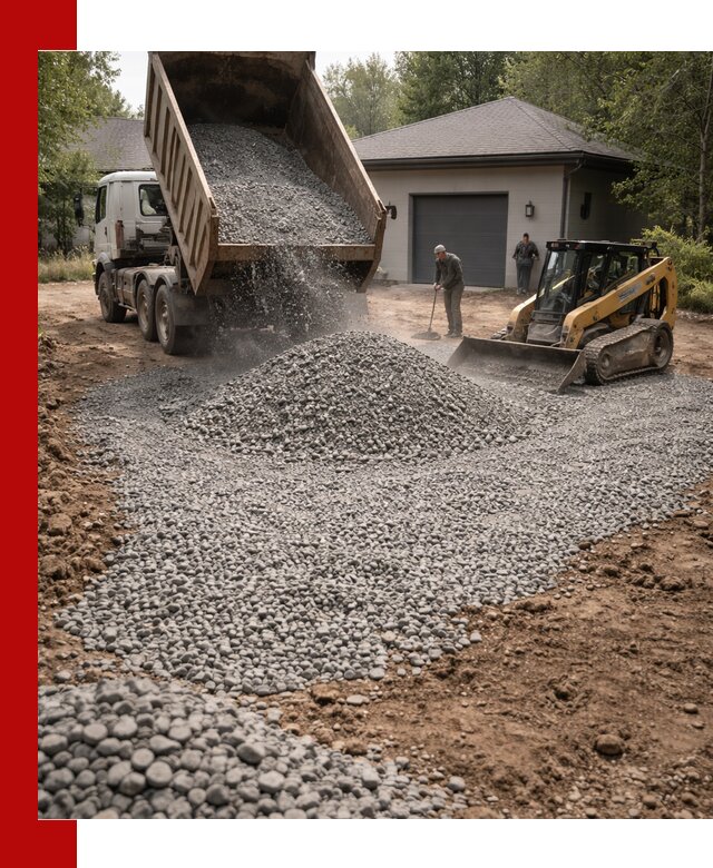 Щебень для парковки в Балахне: доставка и укладка качественного материала