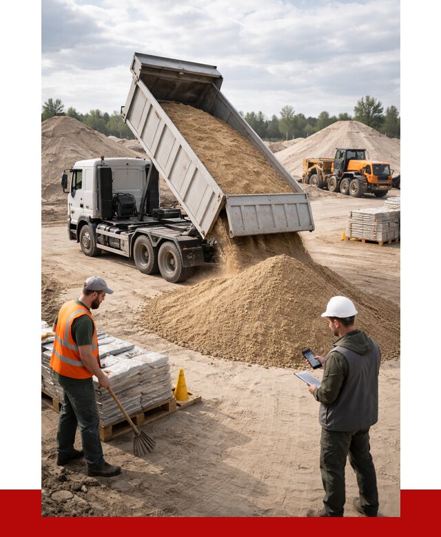 Карьерный песок с доставкой в Балахне от 3761 р. ПРОНЕРУДБлх