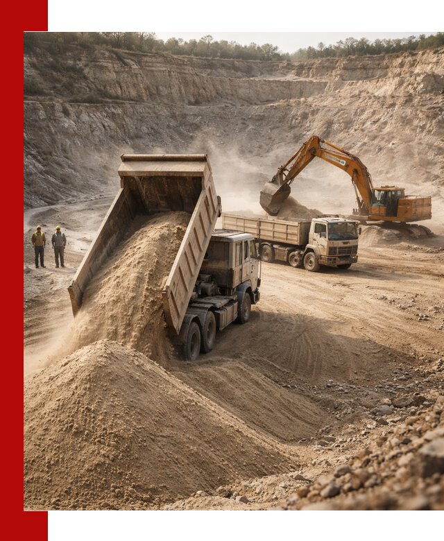 Карьерный песок навалом с доставкой в Балахне