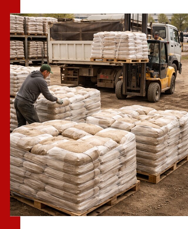 Карьерный песок в мешках с доставкой в Балахне