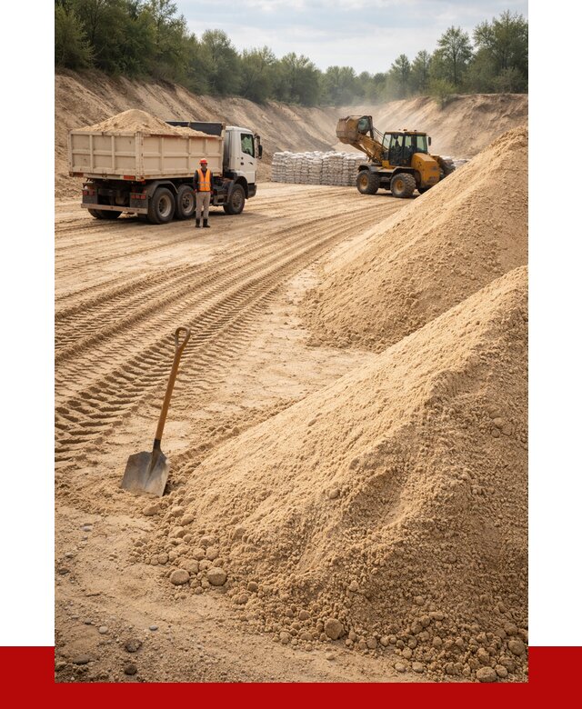 Карьерный песок мелкозернистый в Балахне от 9403 р. | ПРОНЕРУДБлх
