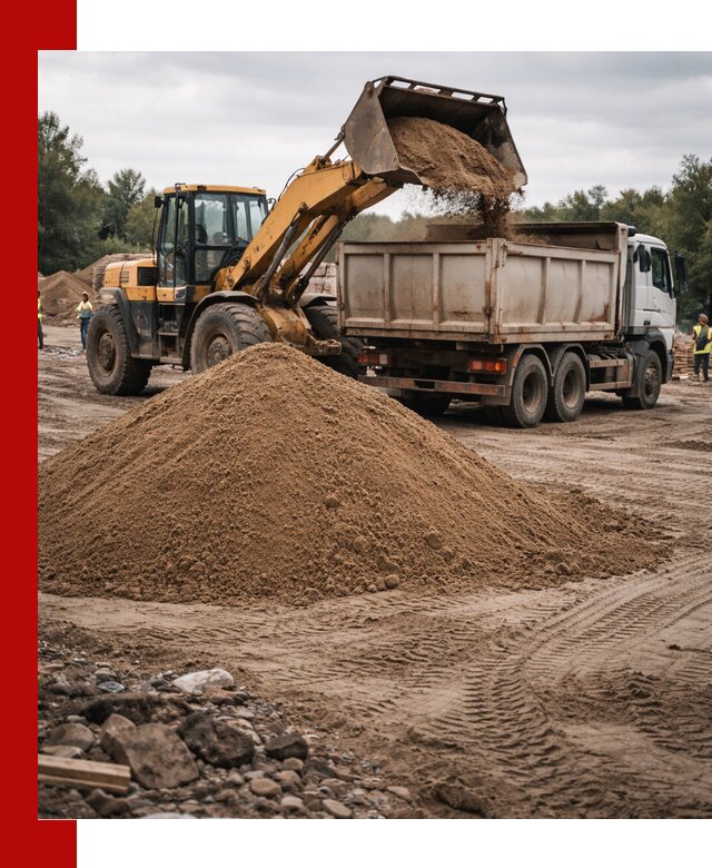 Доставка речного песка навалом в Балахне быстро и выгодно