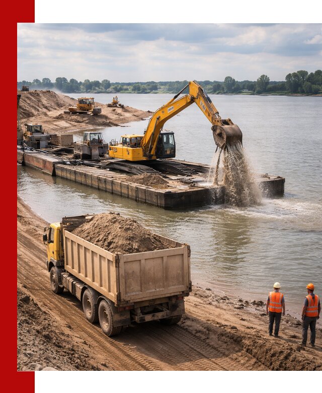 Намывной песок с доставкой в Балахне оптом и в розницу