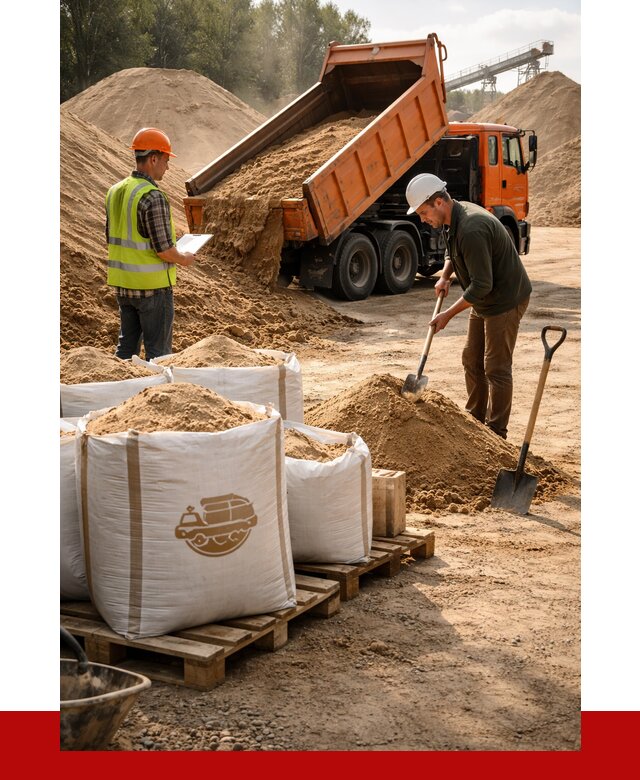 Строительный песок в Балахне от 2299 р. с доставкой, ПРОНЕРУДБлх