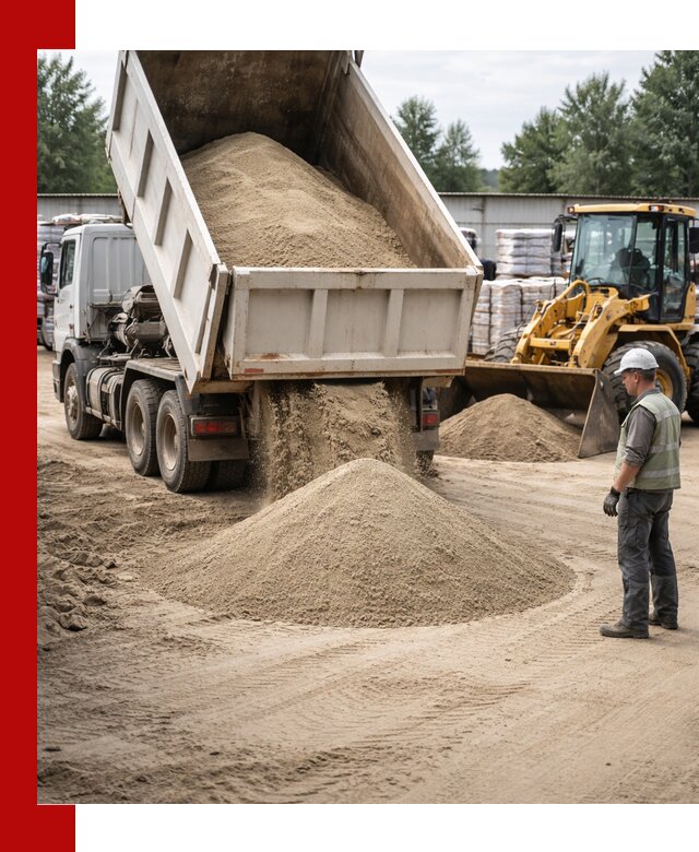 Поставка и доставка песка для бетона в Балахне