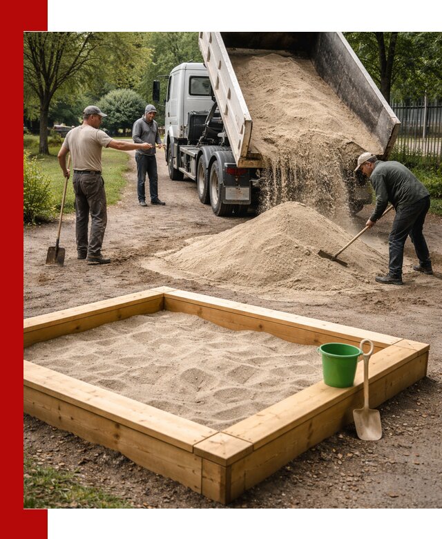 Песок для песочницы с доставкой в Балахне недорого и чистый