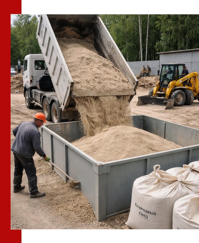 Кварцевый песок для фильтра в Балахне — доставка и качество