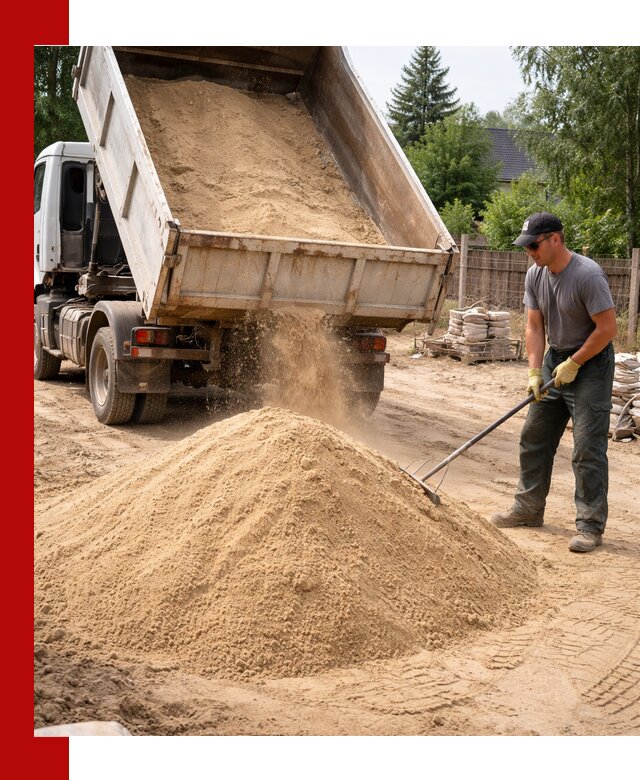 Доставка сухого песка самосвалами в Балахне