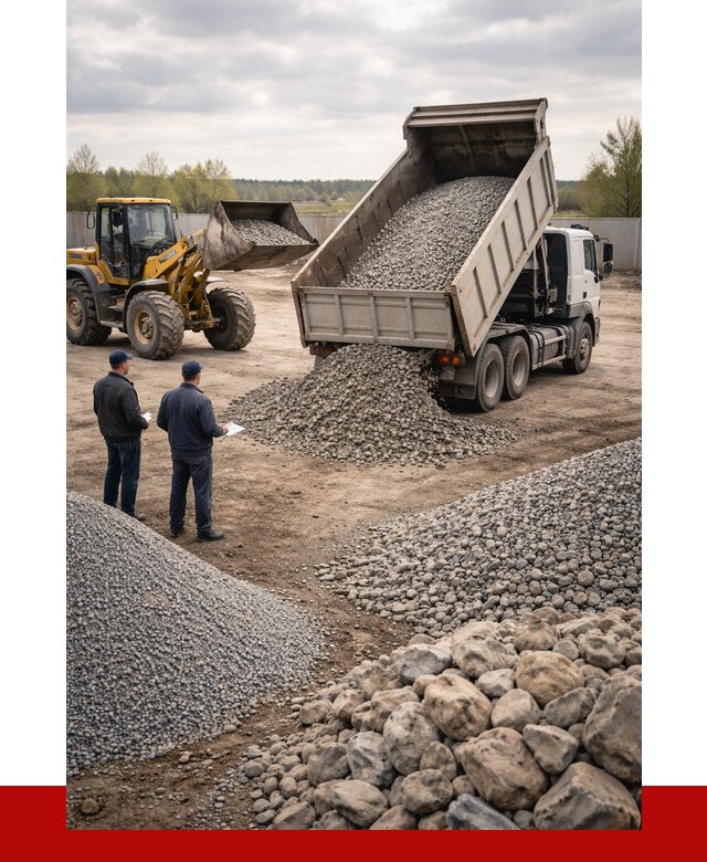 Гравий и камень с доставкой в Балахне от 4388 р. - ПРОНЕРУДБлх