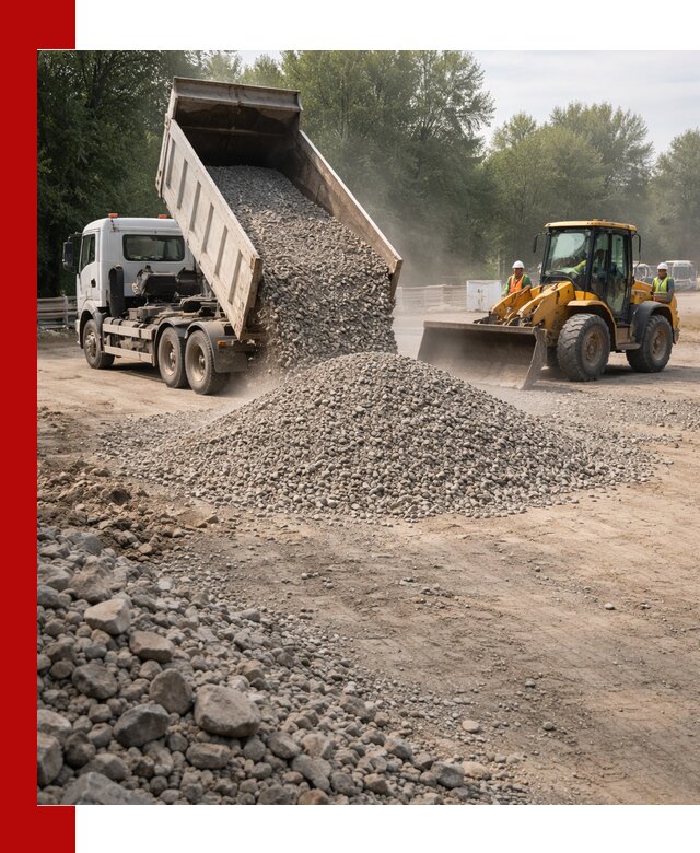 Гравий фракция 5–20 доставка в Балахне оптом и в розницу