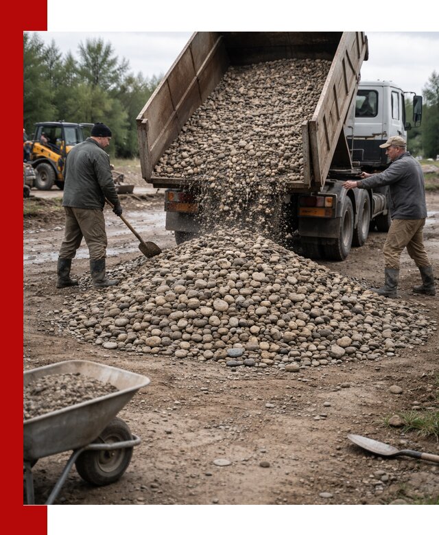 Доставка гальки речной оптом и в розницу в Балахне