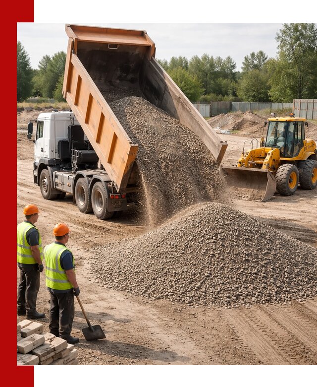 Доставка щебёночно-песчаной смеси ЩПС С7 в Балахне