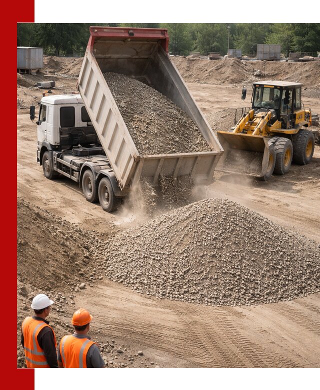 Щебень с песком (ЩГПС С2) с доставкой в Балахне