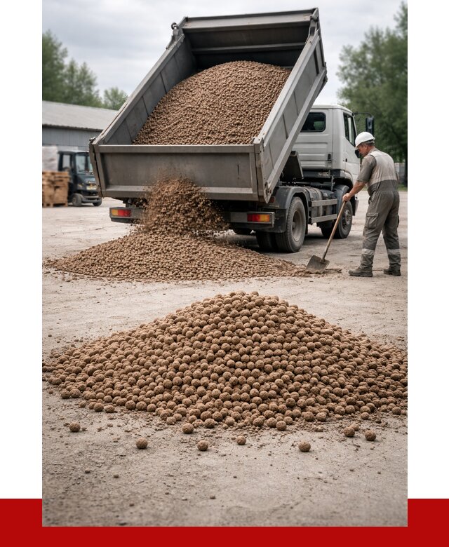 Керамзит с доставкой в Балахне от 4388 р. за м3 | ПРОНЕРУДБлх