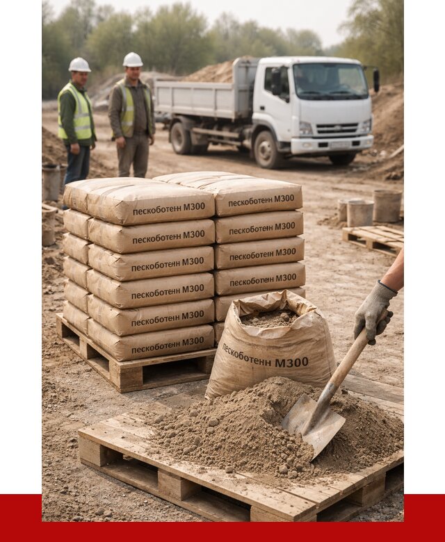 Пескобетон М300 в Балахне с доставкой от 4858 р. за куб | ПРОНЕРУДБлх
