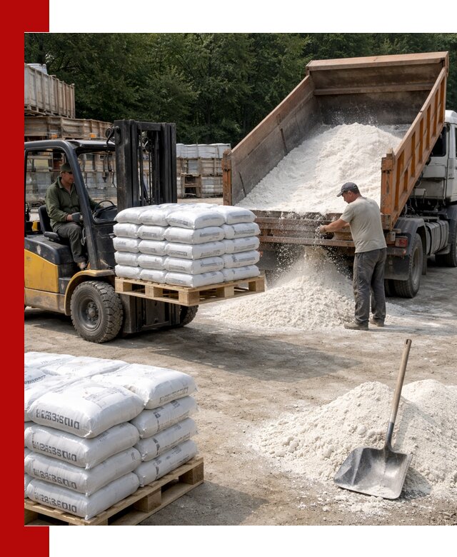 Доставка строительной извести оптом и в розницу в Балахне