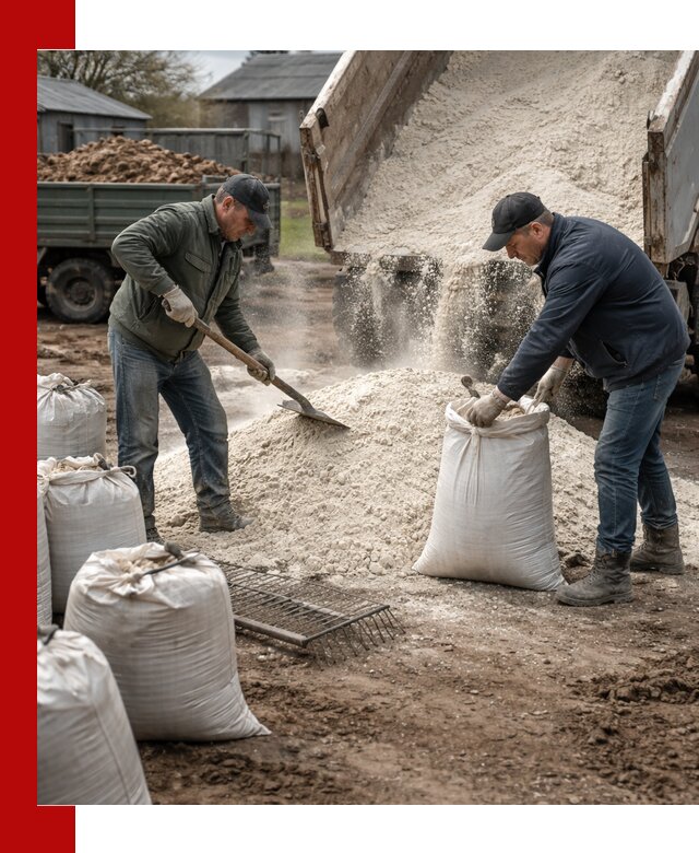 Доставка извести пушонки в Балахне оптом и мелким оптом