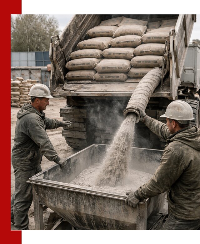 Доставка цемента М400 в Балахне оптом и в розницу