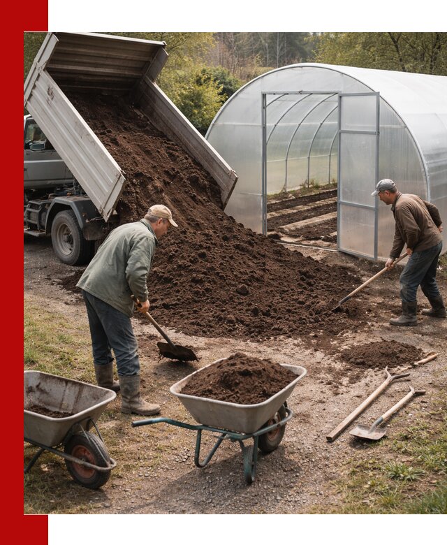 Грунт для теплицы с доставкой в Балахне — плодородный субстрат под растения