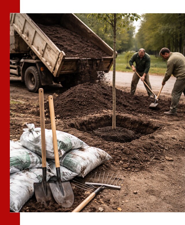 Грунт для посадки деревьев в Балахне — доставка и подготовка почвы
