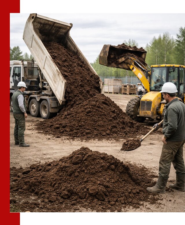 Доставка торфа оптом и в мешках в Балахне