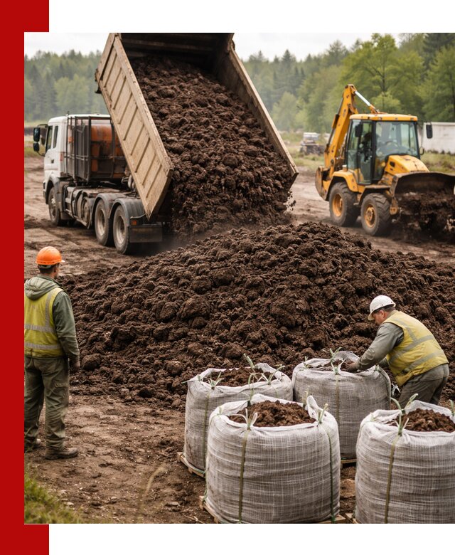 Доставка нейтрального торфа в Балахне оптом и в розницу