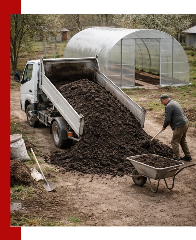 Чернозем для теплицы с доставкой в Балахне
