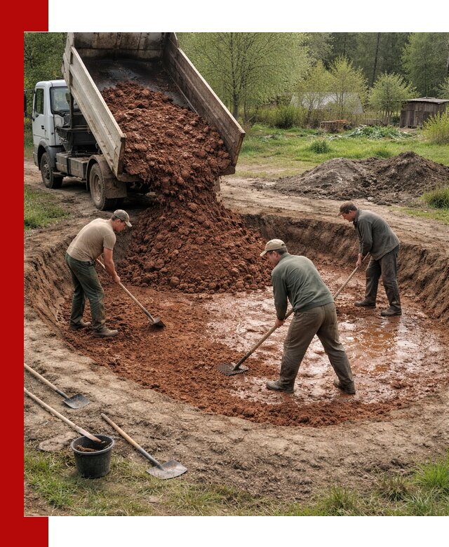 Купить качественную глину для пруда в Балахне