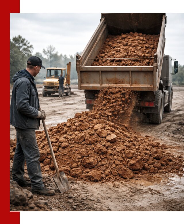 Глина для засыпки в Балахне с доставкой самосвалами