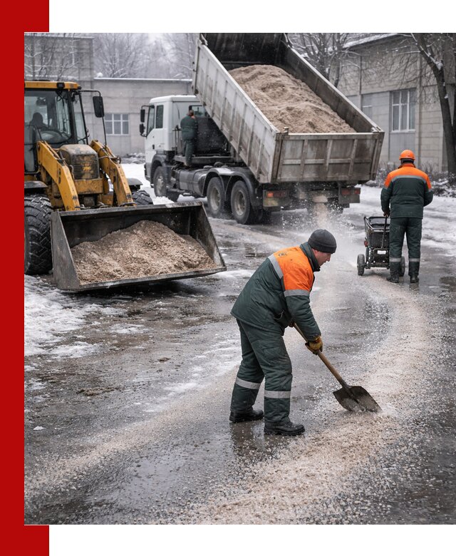 Реагент против гололеда с доставкой и нанесением в Балахне