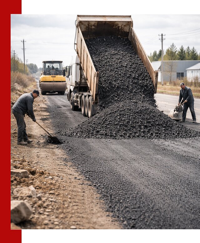 Асфальтовая крошка для дорог в Балахне — поставка и доставка