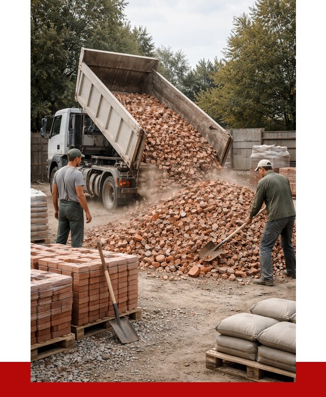 Бой кирпича в Балахне с доставкой от 4388 руб/куб | ПРОНЕРУДБлх
