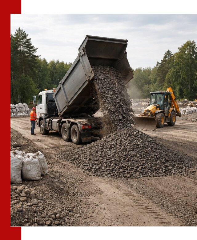 Доставка дробленого асфальта в Балахне для дорожных работ