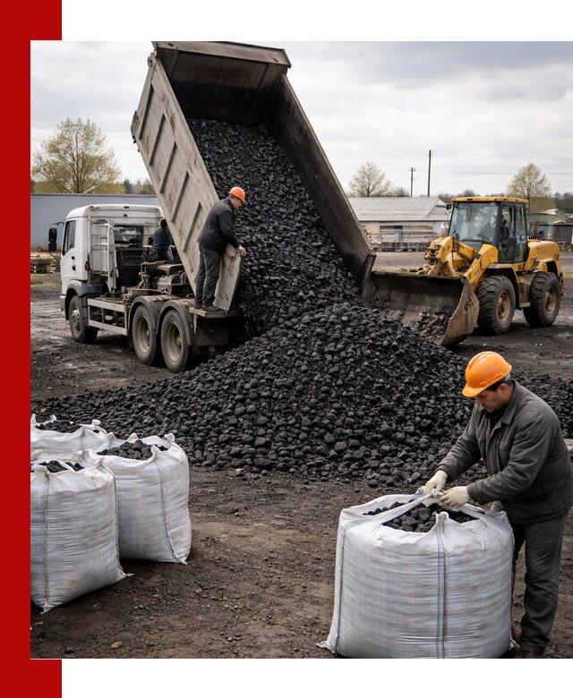 Доставка каменного угля в Балахне оптом и в розницу