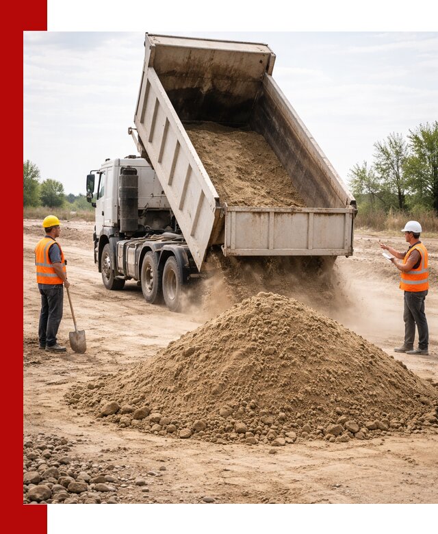 Доставка самосвалом 15 кубов в Балахне за город и по городу