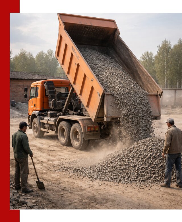 Доставка самосвалом 20 м3 в Балахне быстро и надежно