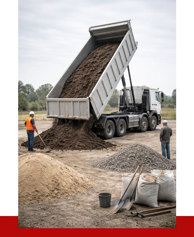 Доставка самосвалом 30 кубов в Балахне от 8881 р. | ПРОНЕРУДБлх