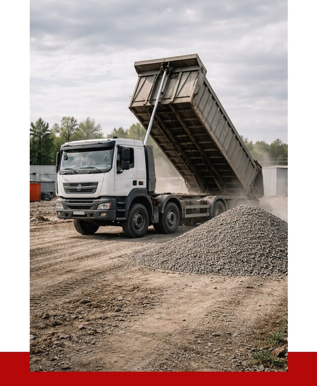 Доставка самосвалом 40 кубов в Балахне от 9403 р. | ПРОНЕРУДБлх