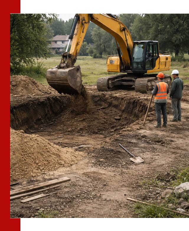 Рытье котлована под фундамент в Балахне (быстро и недорого)