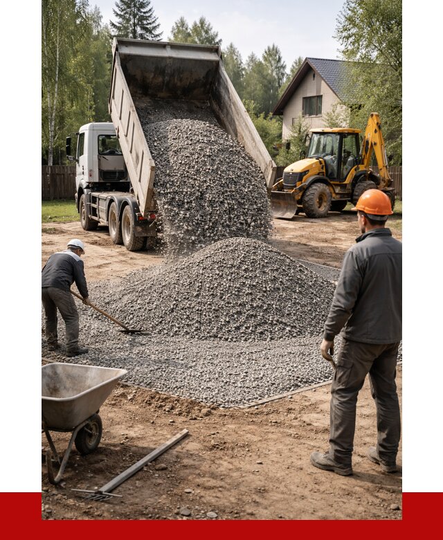 Отсыпка участка щебнем в Балахне от 6791 р. ПРОНЕРУДБлх